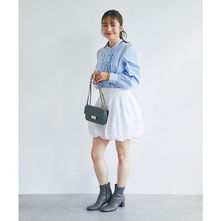 【La boutique BonBon】ストライプフロントフリルBL | PAL GROUP OUTLET | 詳細画像14 