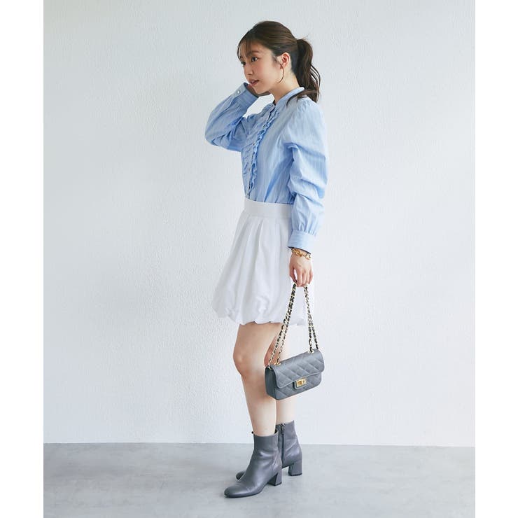 【La boutique BonBon】ストライプフロントフリルBL | PAL GROUP OUTLET | 詳細画像15 