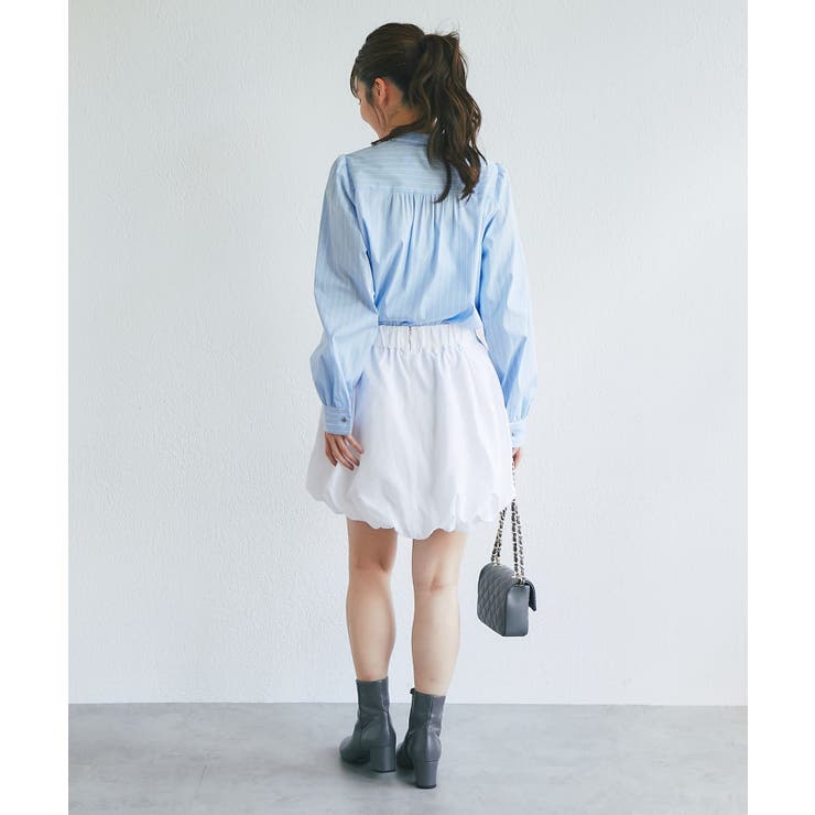 【La boutique BonBon】ストライプフロントフリルBL | PAL GROUP OUTLET | 詳細画像16 