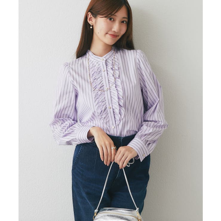 【La boutique BonBon】ストライプフロントフリルBL | PAL GROUP OUTLET | 詳細画像27 