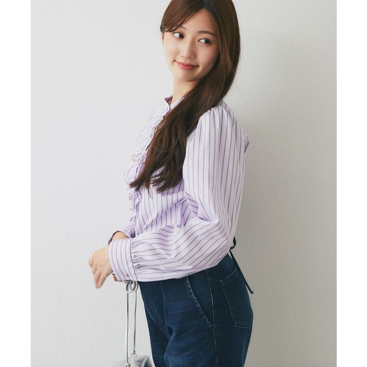 【La boutique BonBon】ストライプフロントフリルBL | PAL GROUP OUTLET | 詳細画像28 