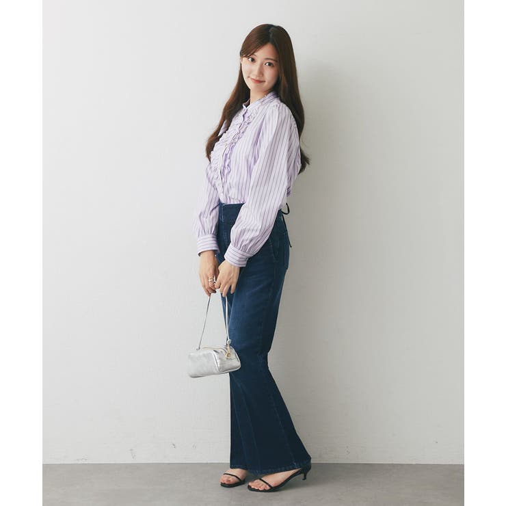【La boutique BonBon】ストライプフロントフリルBL | PAL GROUP OUTLET | 詳細画像31 