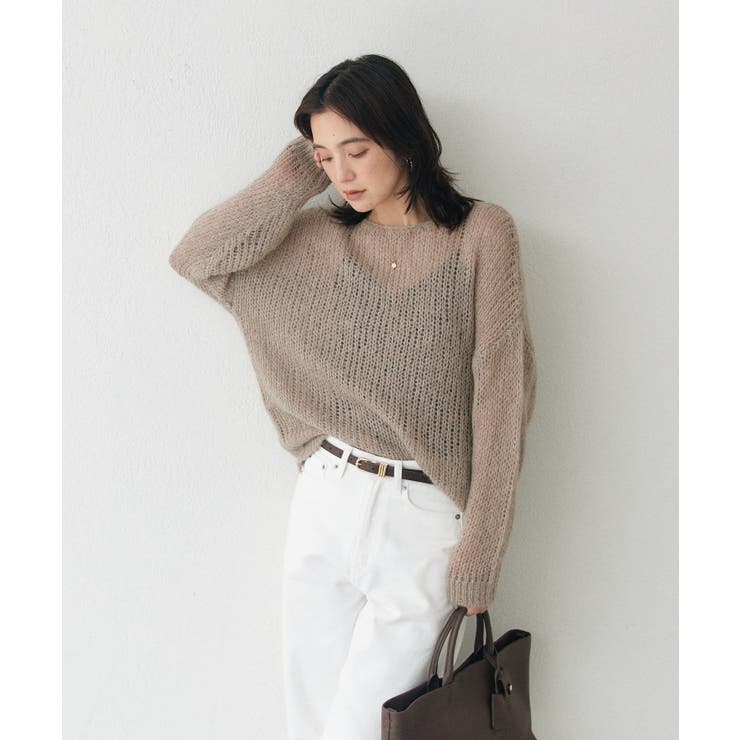 【RIVE DROITE】モヘヤブレンドルーズネックKN | PAL GROUP OUTLET | 詳細画像5 