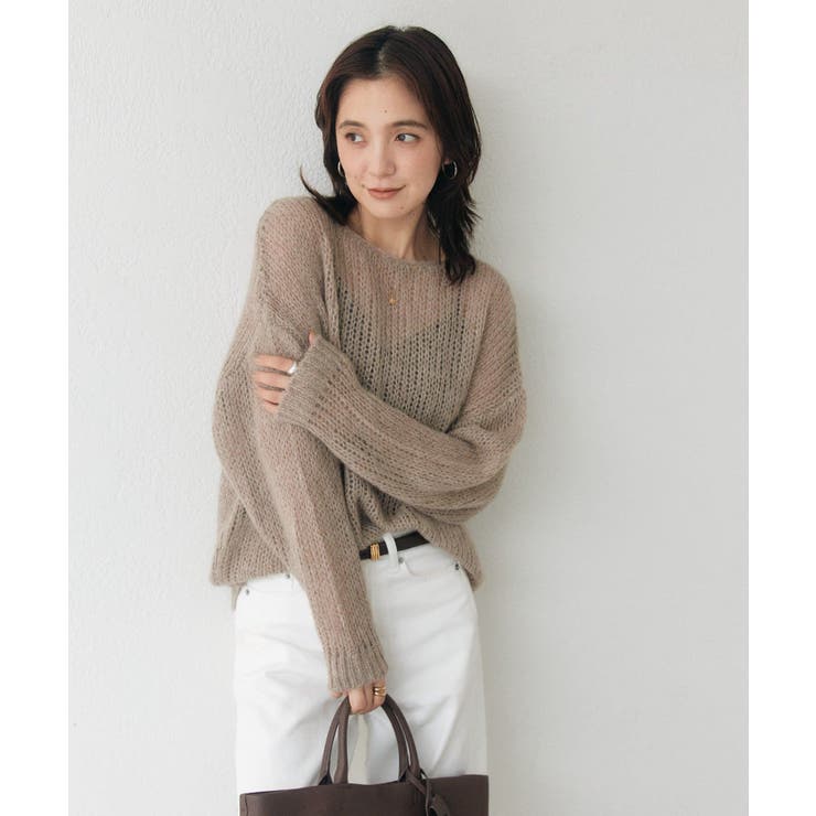 【RIVE DROITE】モヘヤブレンドルーズネックKN | PAL GROUP OUTLET | 詳細画像6 