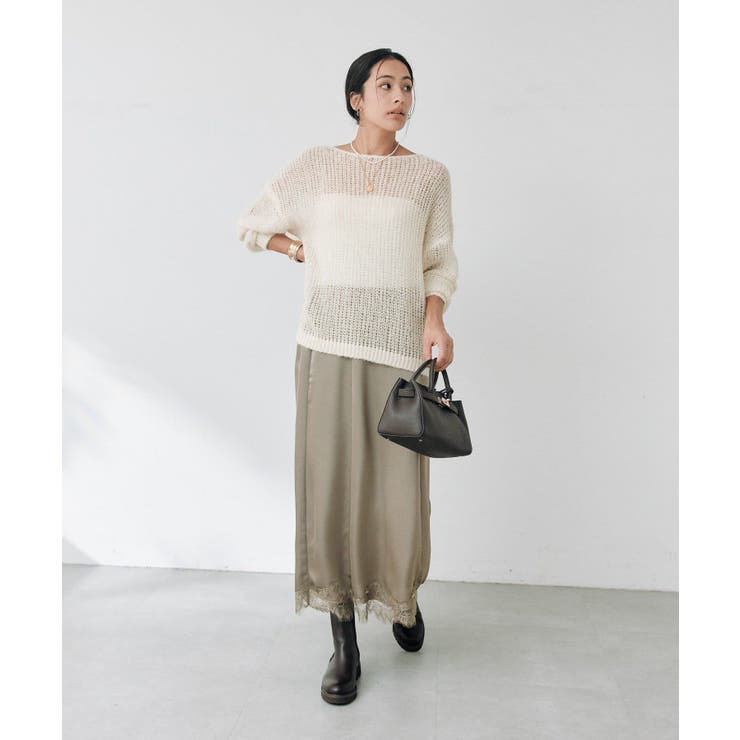 【RIVE DROITE】モヘヤブレンドルーズネックKN | PAL GROUP OUTLET | 詳細画像20 