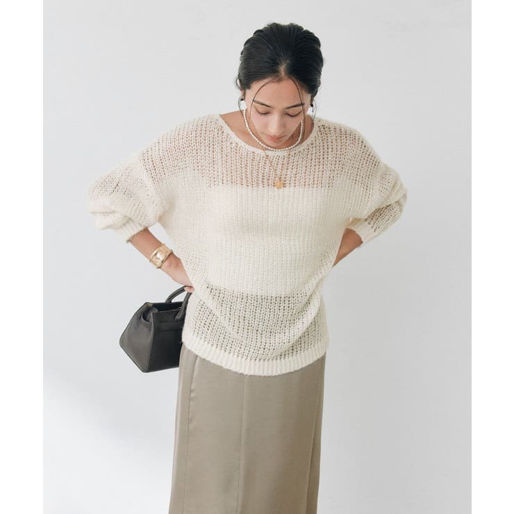 【RIVE DROITE】モヘヤブレンドルーズネックKN | PAL GROUP OUTLET | 詳細画像24 