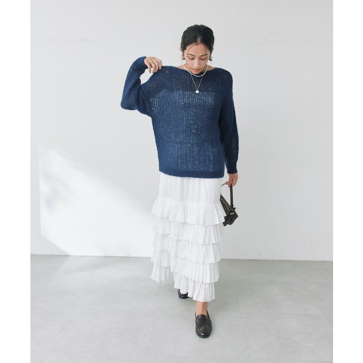 【RIVE DROITE】モヘヤブレンドルーズネックKN | PAL GROUP OUTLET | 詳細画像35 