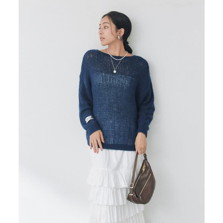 【RIVE DROITE】モヘヤブレンドルーズネックKN | PAL GROUP OUTLET | 詳細画像38 