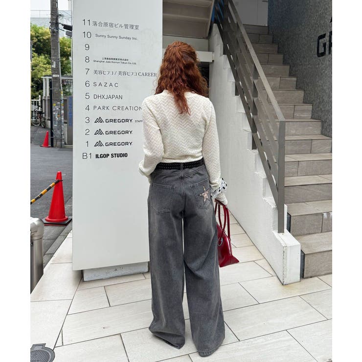 【Ciaopanic】フラワーパッチダメージデニムパンツ | PAL GROUP OUTLET | 詳細画像5 