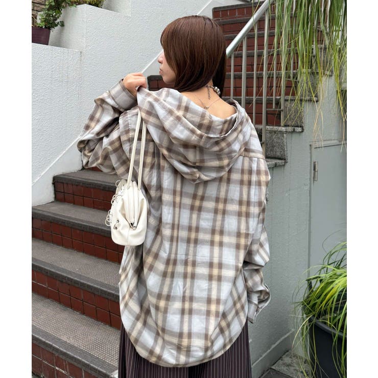 【Ciaopanic】【戦略】26AWチェックシャツフーディー | PAL GROUP OUTLET | 詳細画像4 