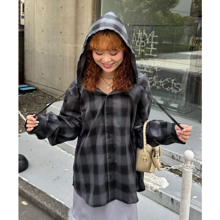 【Ciaopanic】【戦略】26AWチェックシャツフーディー | PAL GROUP OUTLET | 詳細画像8 