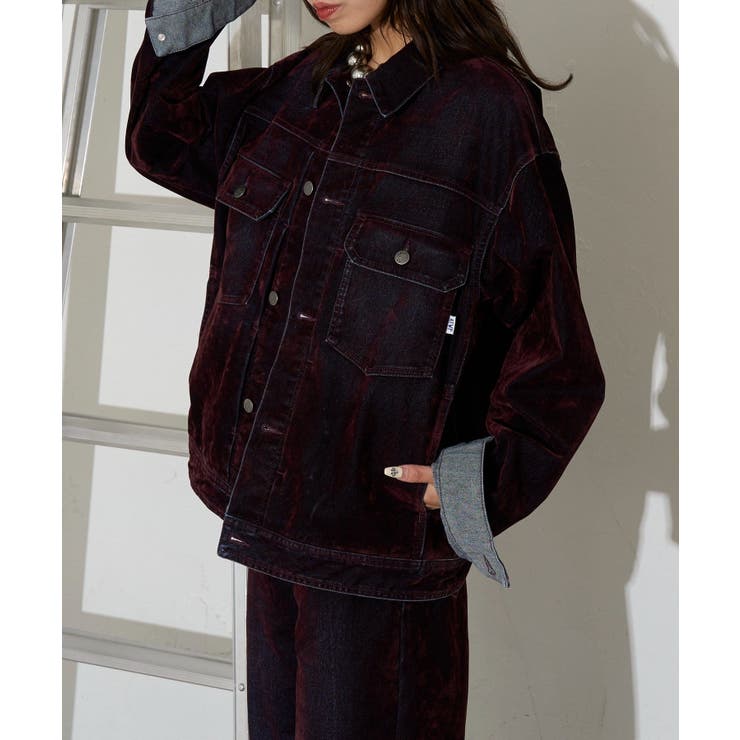 【Ciaopanic】【Anti Warp】フロッキー加工トラッカージャケット | PAL GROUP OUTLET | 詳細画像10 
