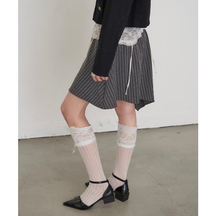 【WHO'S WHO gallery】ストライプアシメミディSK | PAL GROUP OUTLET | 詳細画像12 