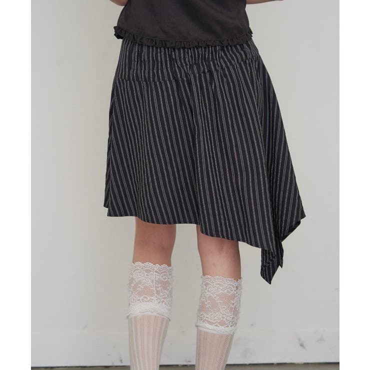 【WHO'S WHO gallery】ストライプアシメミディSK | PAL GROUP OUTLET | 詳細画像6 