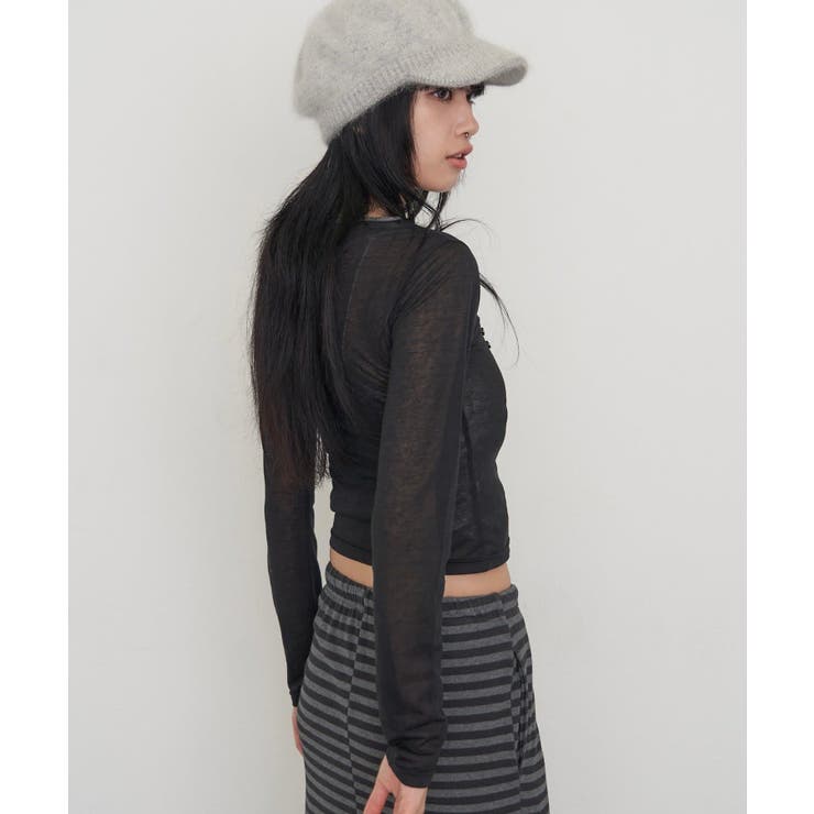 【WHO'S WHO gallery】シェルボタンシアートップス | PAL GROUP OUTLET | 詳細画像3 