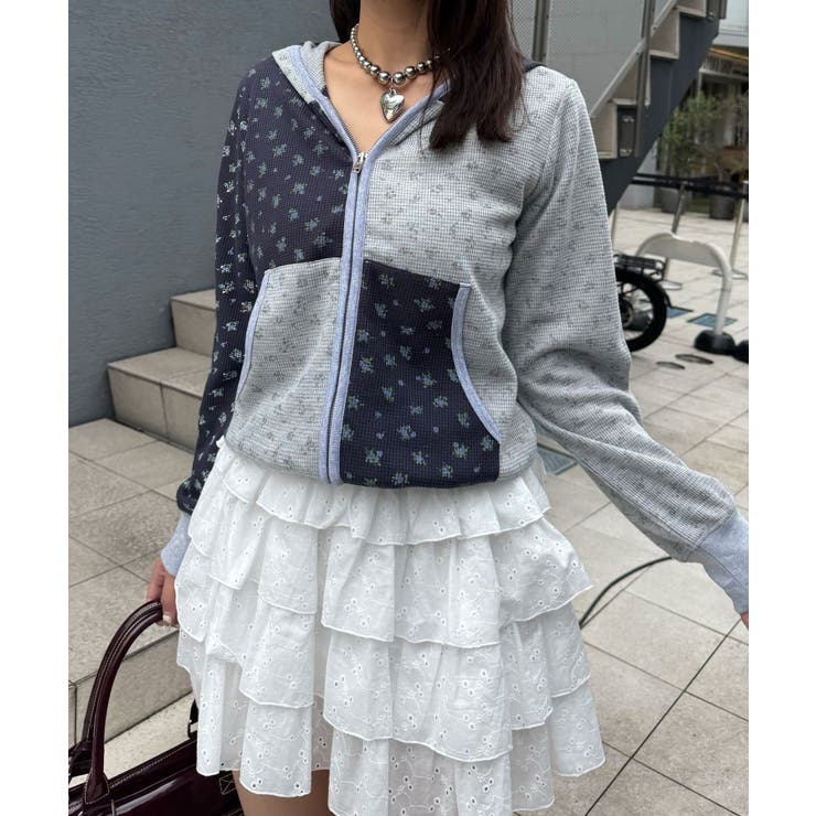 【Ciaopanic】パッチワークフラワージップパーカー | PAL GROUP OUTLET | 詳細画像9 