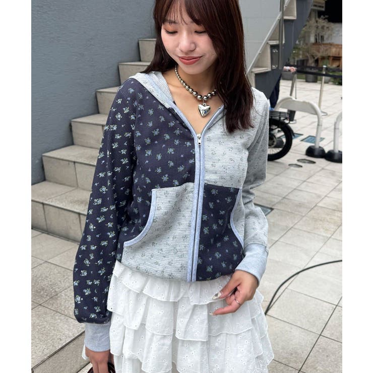【Ciaopanic】パッチワークフラワージップパーカー | PAL GROUP OUTLET | 詳細画像11 