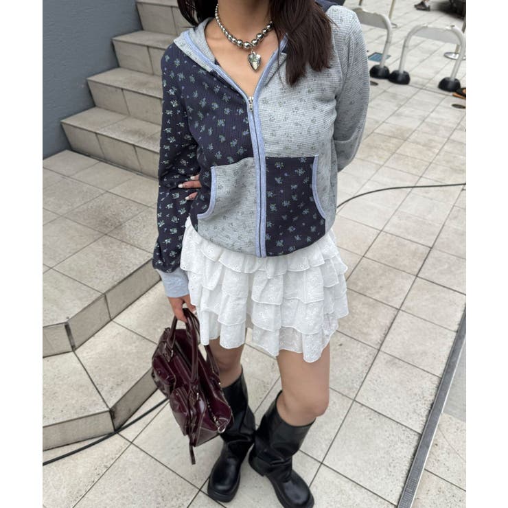 【Ciaopanic】パッチワークフラワージップパーカー | PAL GROUP OUTLET | 詳細画像14 