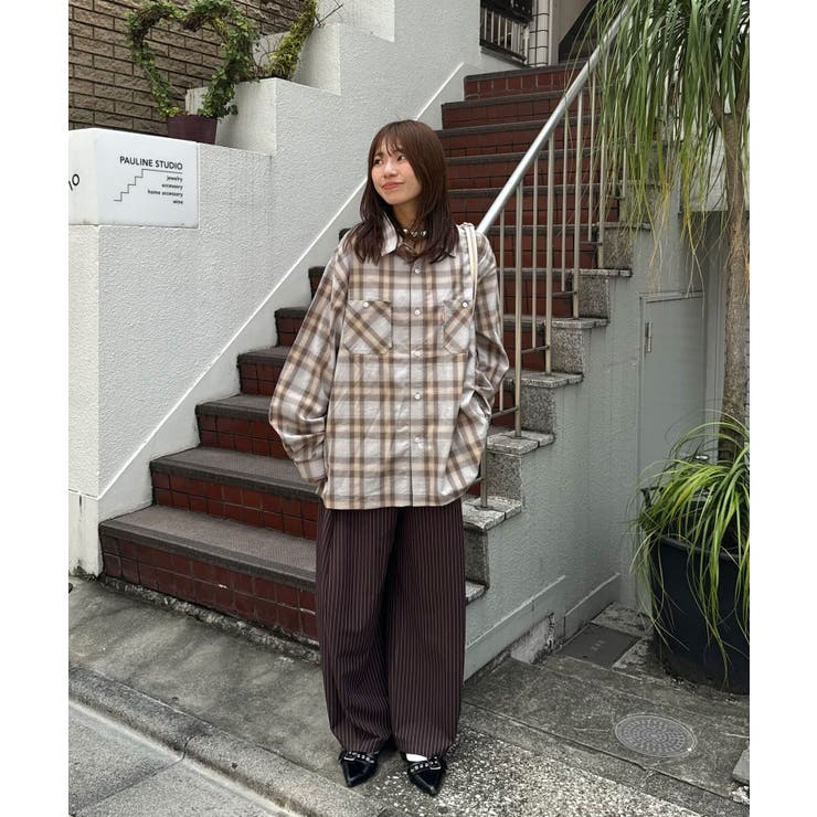 【Ciaopanic】【戦略】26AWチェックシャツ | PAL GROUP OUTLET | 詳細画像22 