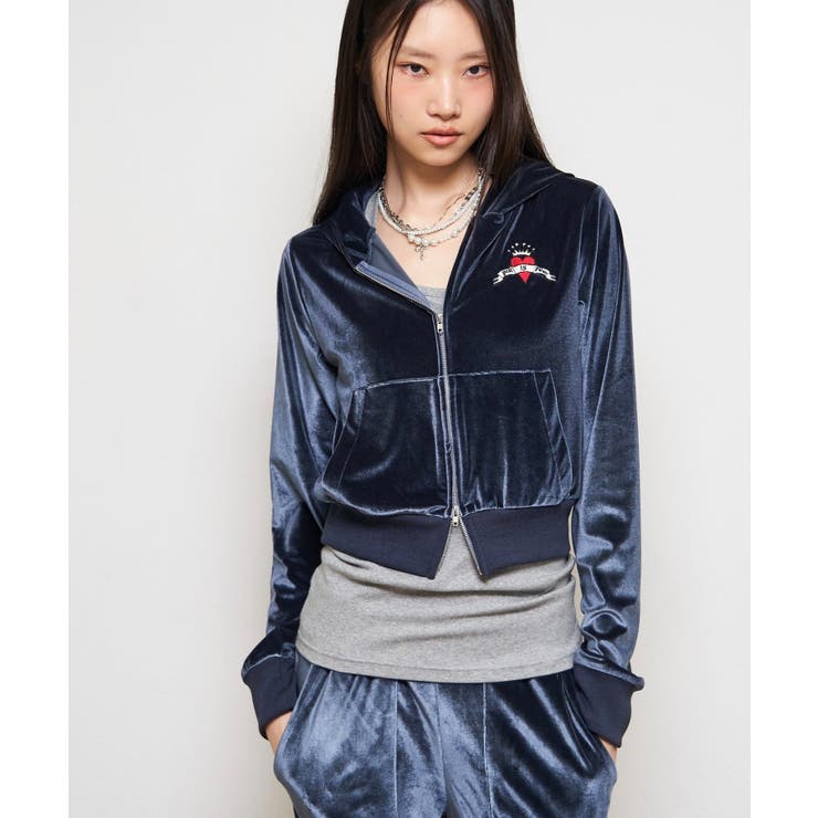 【WHO'S WHO gallery】ベロアインクドチビパーカー | PAL GROUP OUTLET | 詳細画像8 