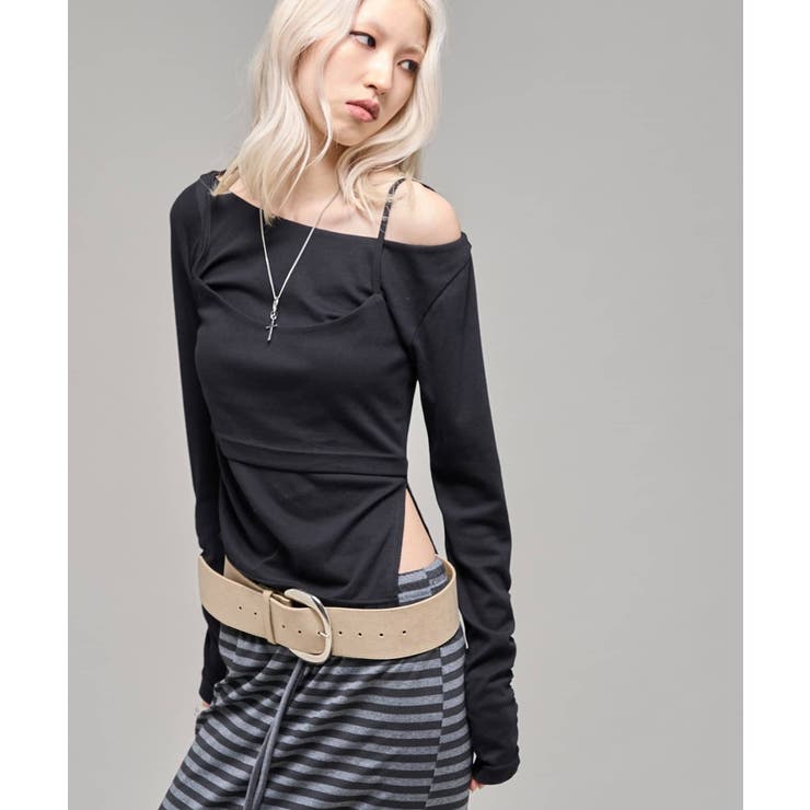 【WHO'S WHO gallery】レイヤードギャザーデザイントップス | PAL GROUP OUTLET | 詳細画像2 
