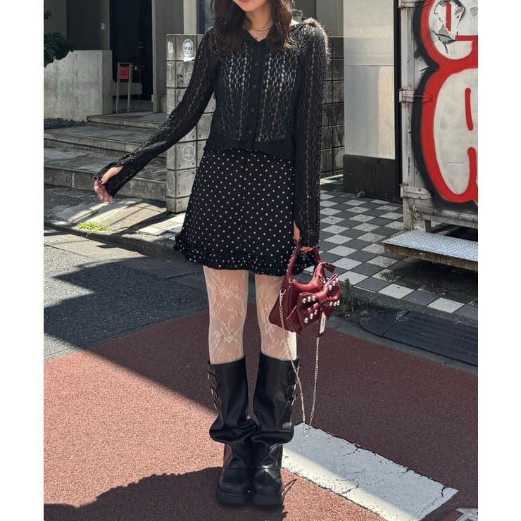 【Ciaopanic】ファーフードレーストップス | PAL GROUP OUTLET | 詳細画像23 