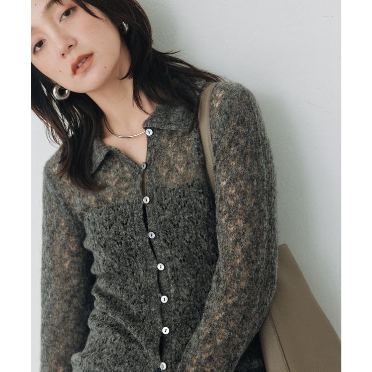 【RIVE DROITE】メッシュパターンポロニット | PAL GROUP OUTLET | 詳細画像18 
