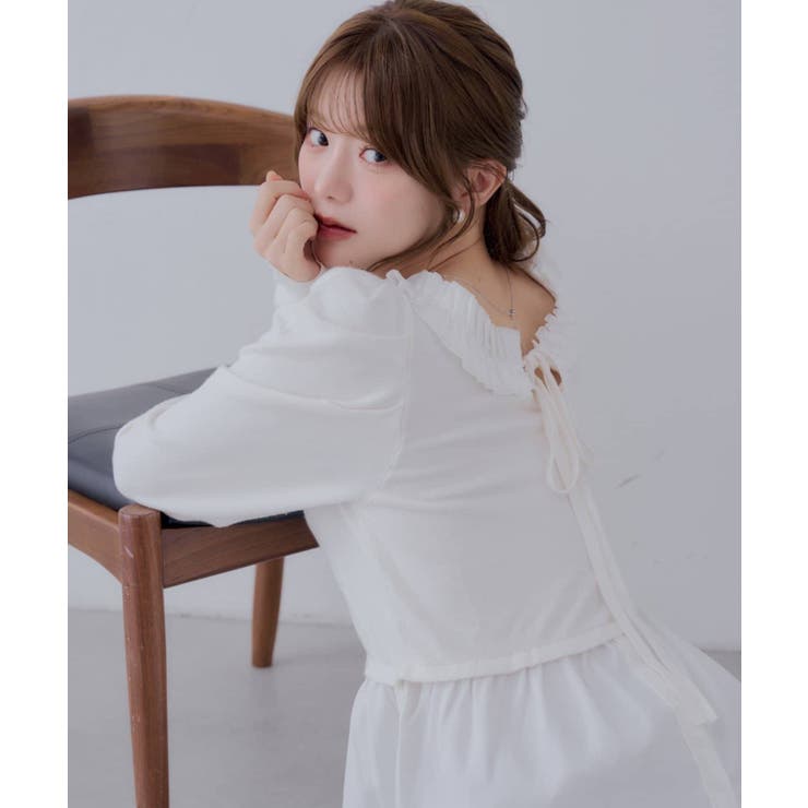 【Chico】フリルカラーレイヤードパフKT | PAL GROUP OUTLET | 詳細画像22 