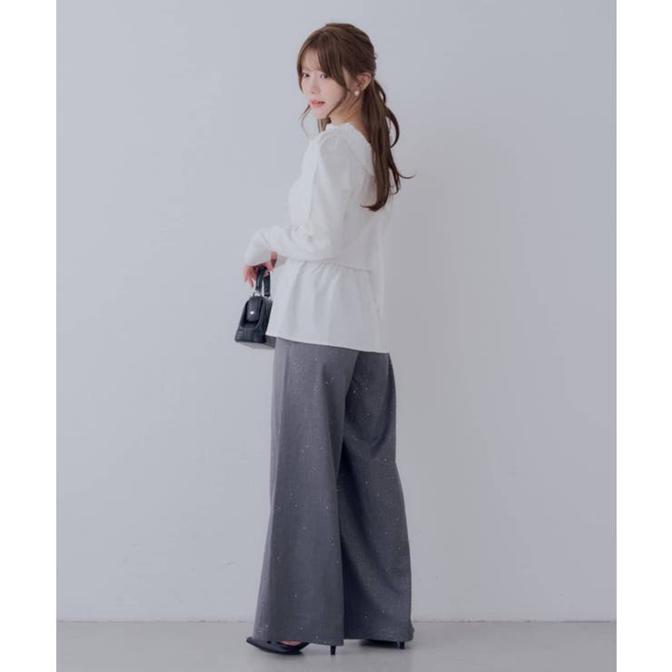 【Chico】フリルカラーレイヤードパフKT | PAL GROUP OUTLET | 詳細画像25 