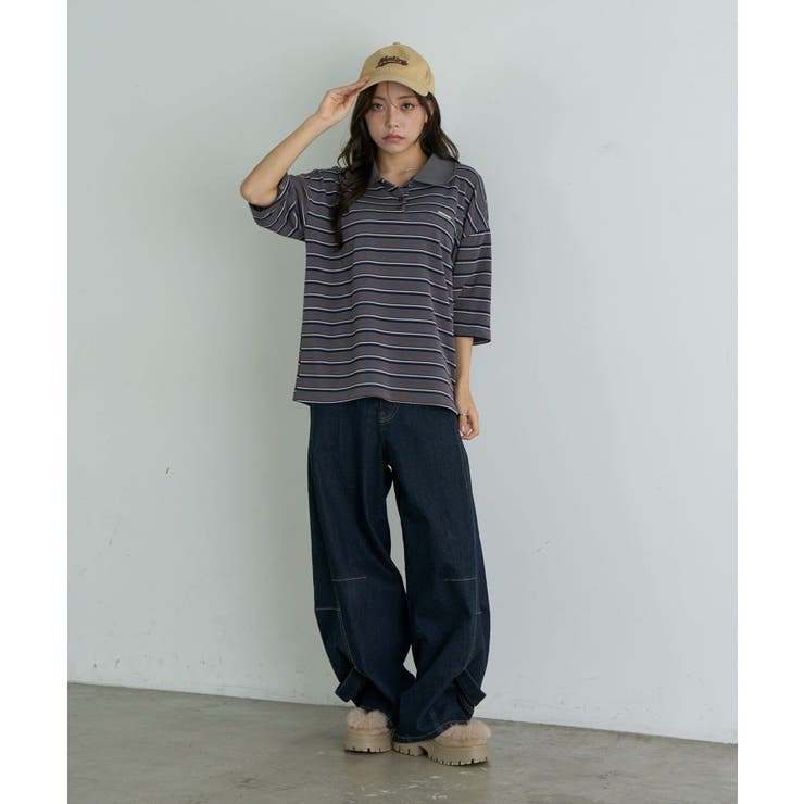 【RAY CASSIN】ルーズレイヤードポロT | PAL GROUP OUTLET | 詳細画像10 