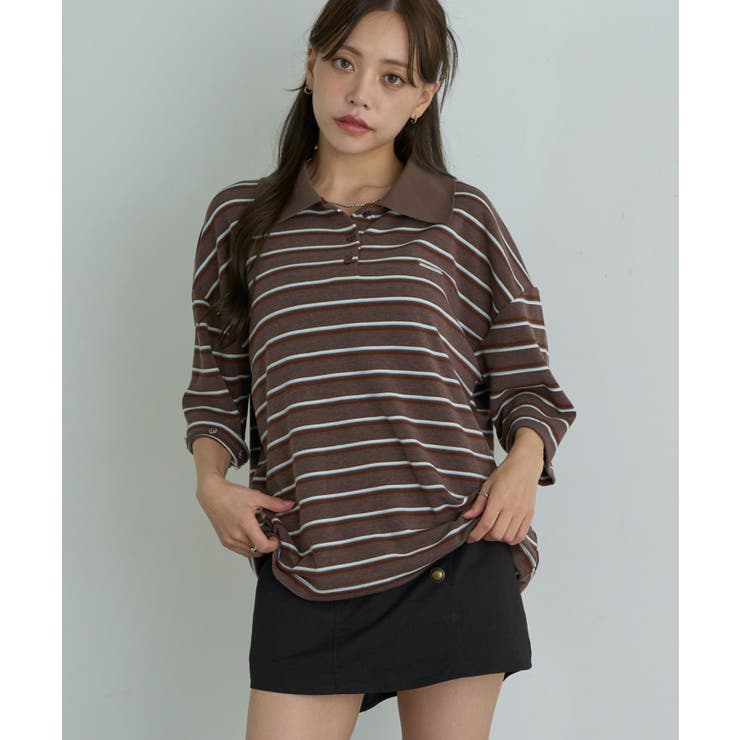 【RAY CASSIN】ルーズレイヤードポロT | PAL GROUP OUTLET | 詳細画像35 
