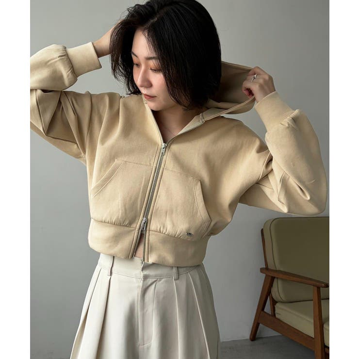 BEIGE | 【CAPRICIEUX LE'MAGE】Wジップフーディー | PAL GROUP OUTLET