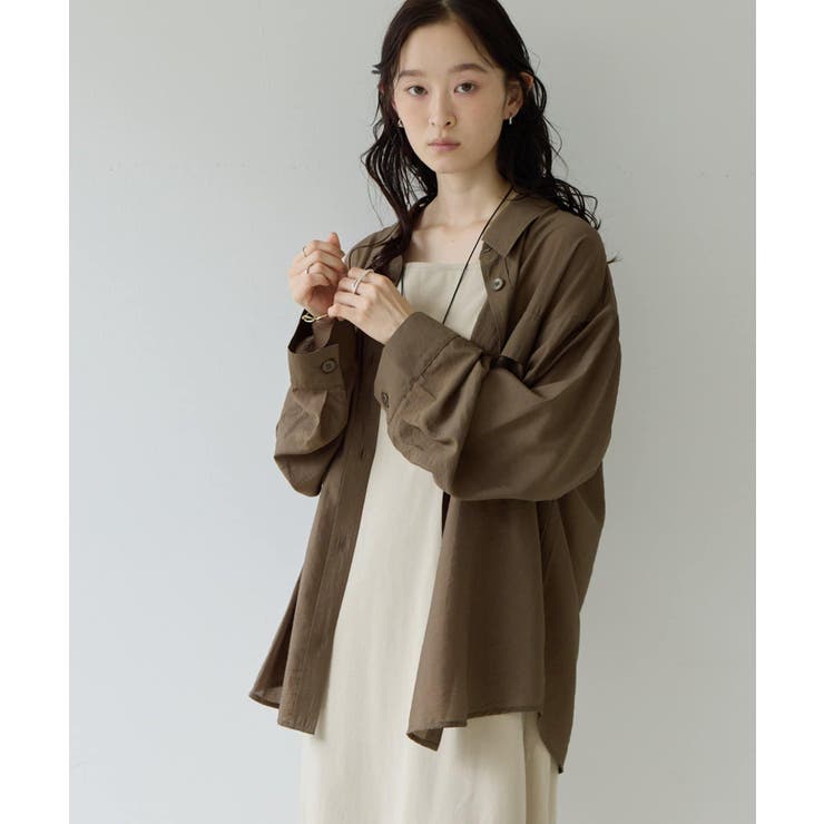 【Discoat】【Noka】後ろタックサファリシャツ | PAL GROUP OUTLET | 詳細画像3 