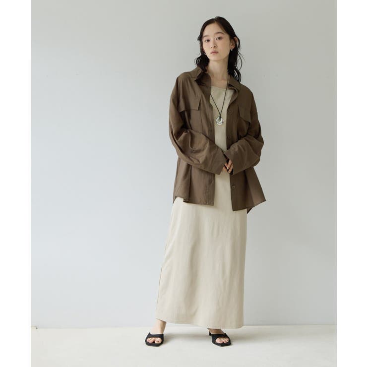 【Discoat】【Noka】後ろタックサファリシャツ | PAL GROUP OUTLET | 詳細画像6 