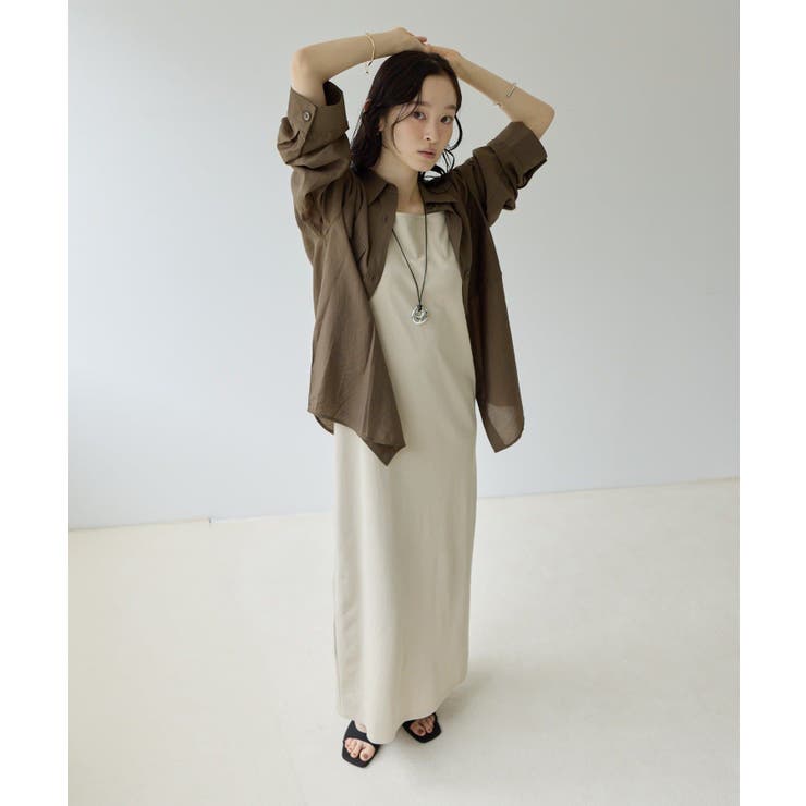 【Discoat】【Noka】後ろタックサファリシャツ | PAL GROUP OUTLET | 詳細画像8 