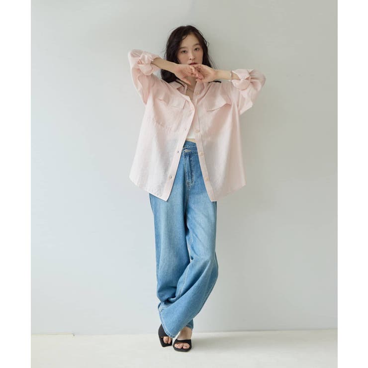 【Discoat】【Noka】後ろタックサファリシャツ | PAL GROUP OUTLET | 詳細画像35 