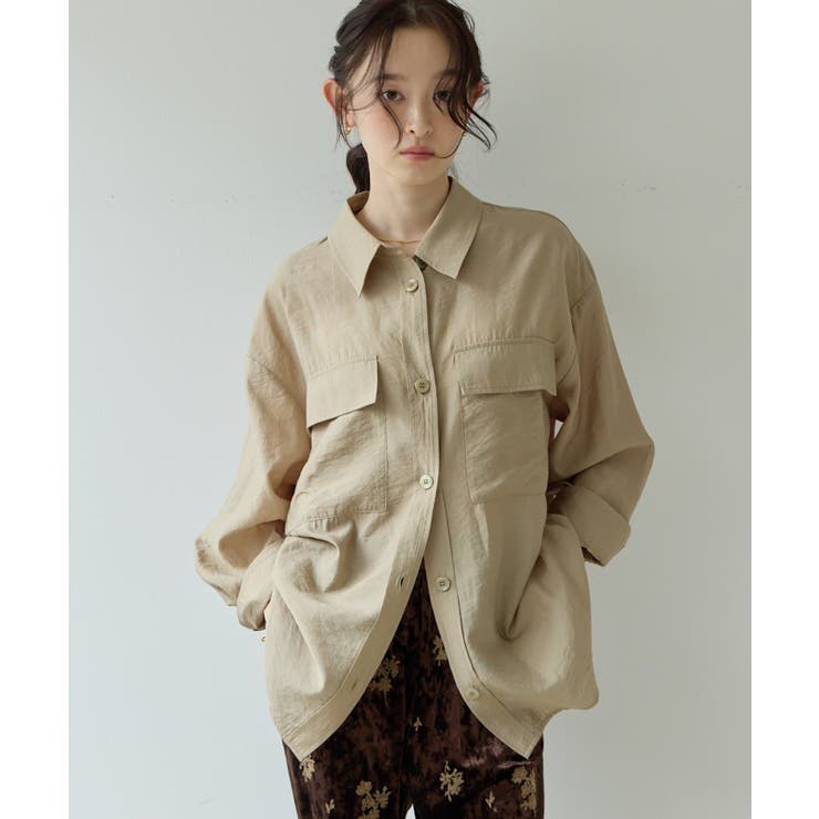 【Discoat】【Noka】後ろタックサファリシャツ | PAL GROUP OUTLET | 詳細画像37 