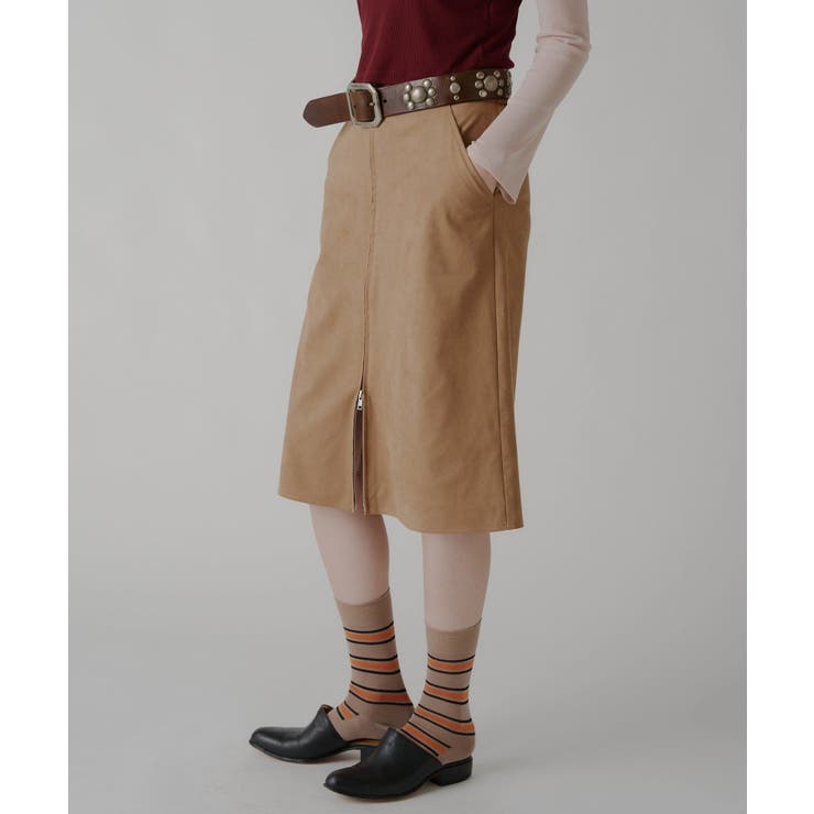 【Kastane】VEGAN LEATHER MIDI SKIRT | PAL GROUP OUTLET | 詳細画像12 