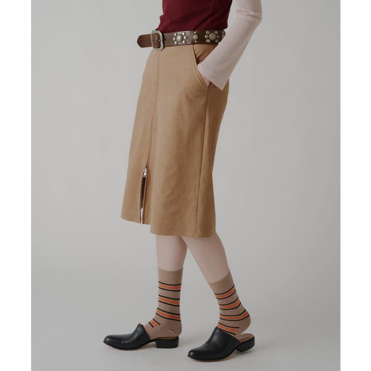 【Kastane】VEGAN LEATHER MIDI SKIRT | PAL GROUP OUTLET | 詳細画像13 
