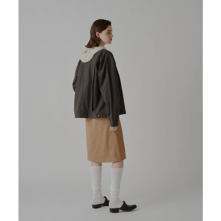 【Kastane】VEGAN LEATHER MIDI SKIRT | PAL GROUP OUTLET | 詳細画像27 