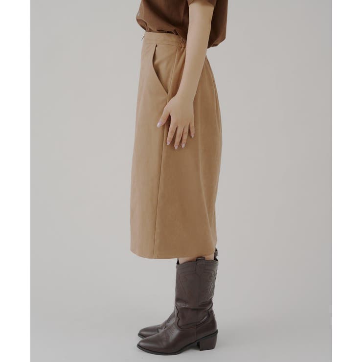 【Kastane】VEGAN LEATHER MIDI SKIRT | PAL GROUP OUTLET | 詳細画像32 