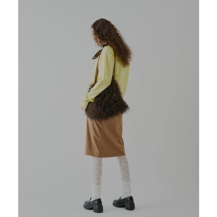 【Kastane】VEGAN LEATHER MIDI SKIRT | PAL GROUP OUTLET | 詳細画像8 