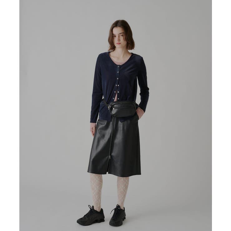 【Kastane】VEGAN LEATHER MIDI SKIRT | PAL GROUP OUTLET | 詳細画像44 