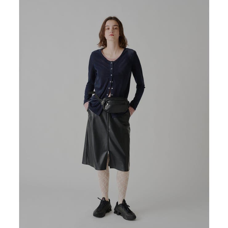 【Kastane】VEGAN LEATHER MIDI SKIRT | PAL GROUP OUTLET | 詳細画像47 