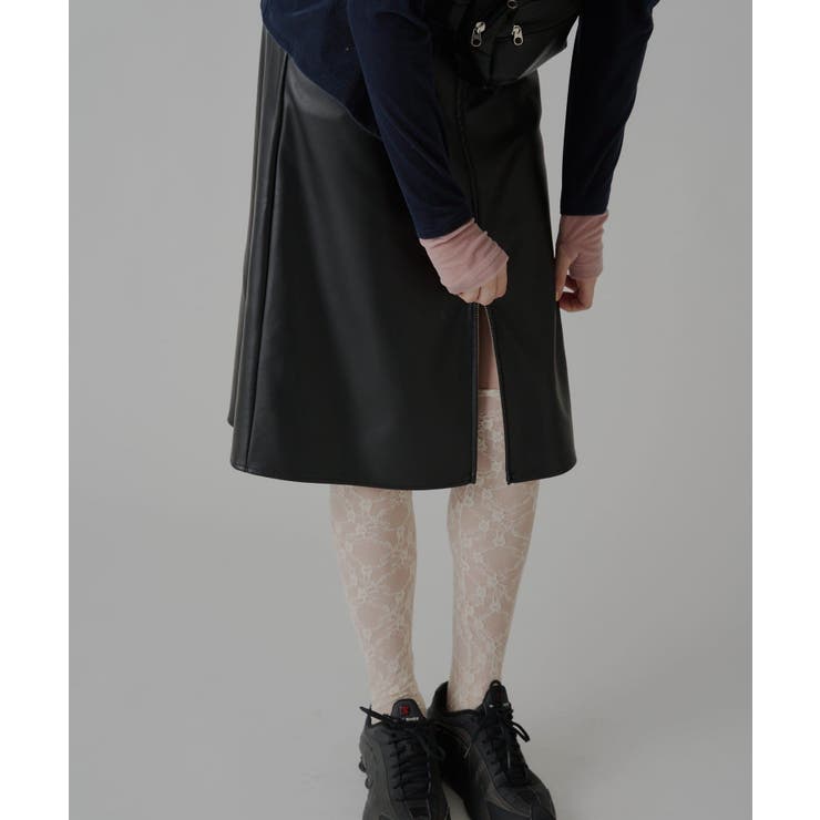 【Kastane】VEGAN LEATHER MIDI SKIRT | PAL GROUP OUTLET | 詳細画像36 