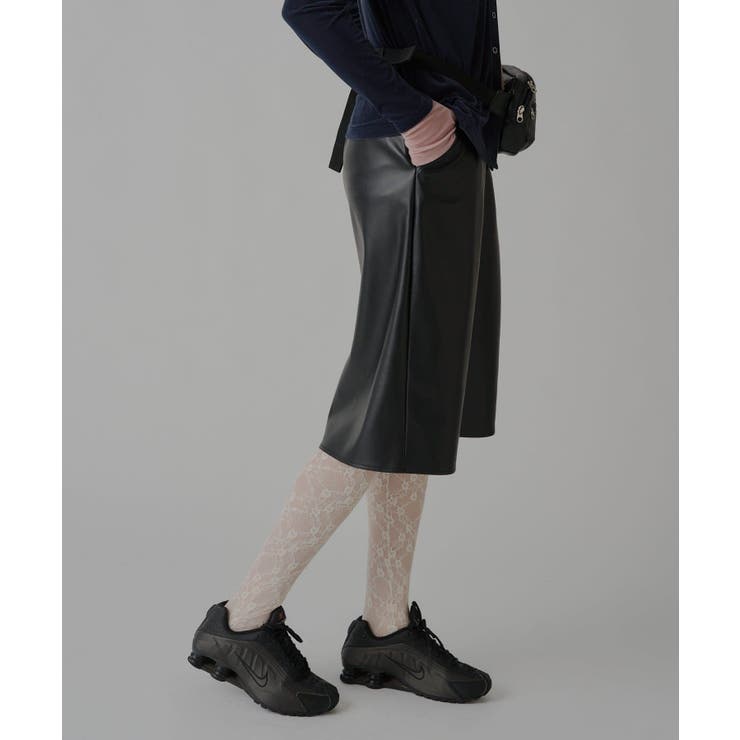 【Kastane】VEGAN LEATHER MIDI SKIRT | PAL GROUP OUTLET | 詳細画像37 