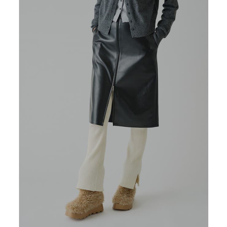 【Kastane】VEGAN LEATHER MIDI SKIRT | PAL GROUP OUTLET | 詳細画像40 