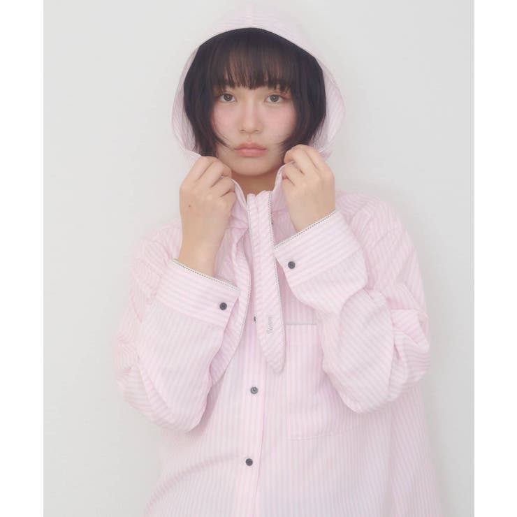【Discoat】【umm】スカーフ風フードシャツ | PAL GROUP OUTLET | 詳細画像4 