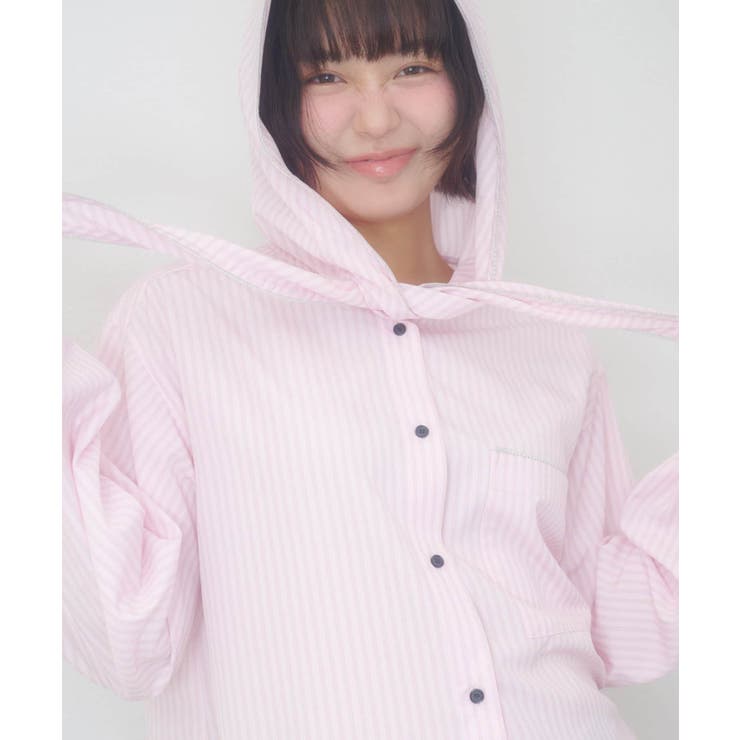 【Discoat】【umm】スカーフ風フードシャツ | PAL GROUP OUTLET | 詳細画像6 