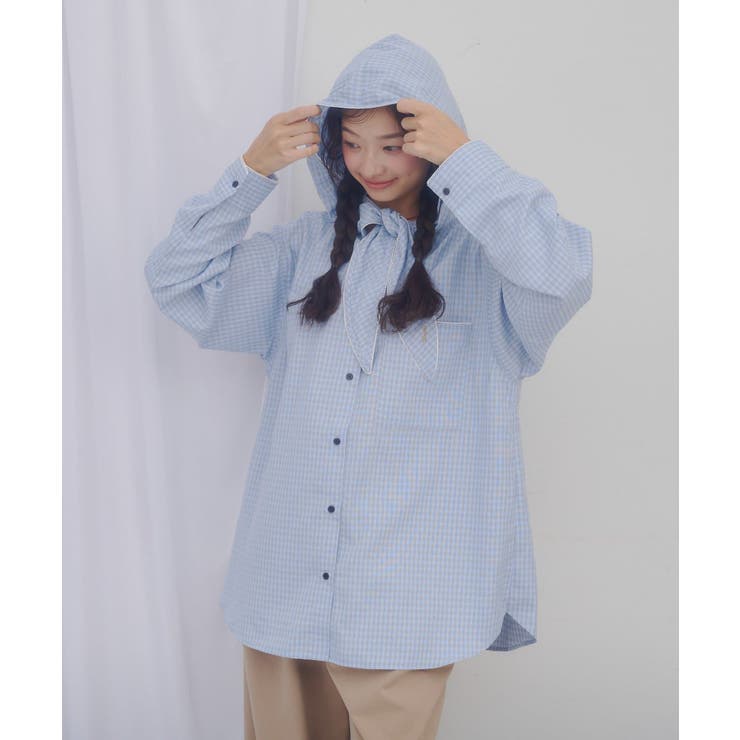 【Discoat】【umm】スカーフ風フードシャツ | PAL GROUP OUTLET | 詳細画像25 